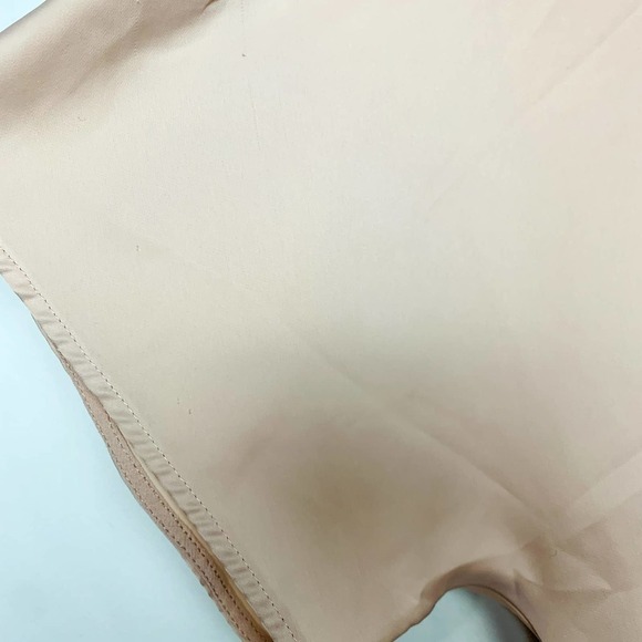 Jason Wu Grey Satin Classic Dolman Sleeve Crew Neck Draped Ruffled Blouse Pink - Picture 5 of 10